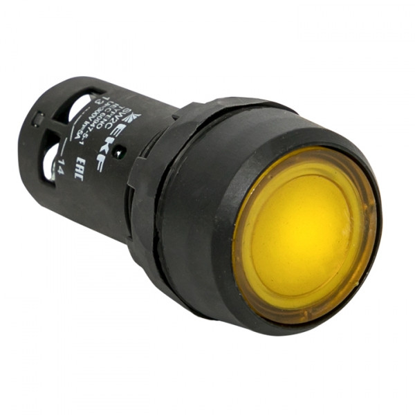 Кнопка SW2C-10D с подсветкой желтая NO EKF PROxima - фото 1 - id-p113885793