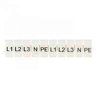 Маркеры для JXB-ST 6 с символами "L1, L2, L3, N, PE" (100 шт.) EKF PROxima