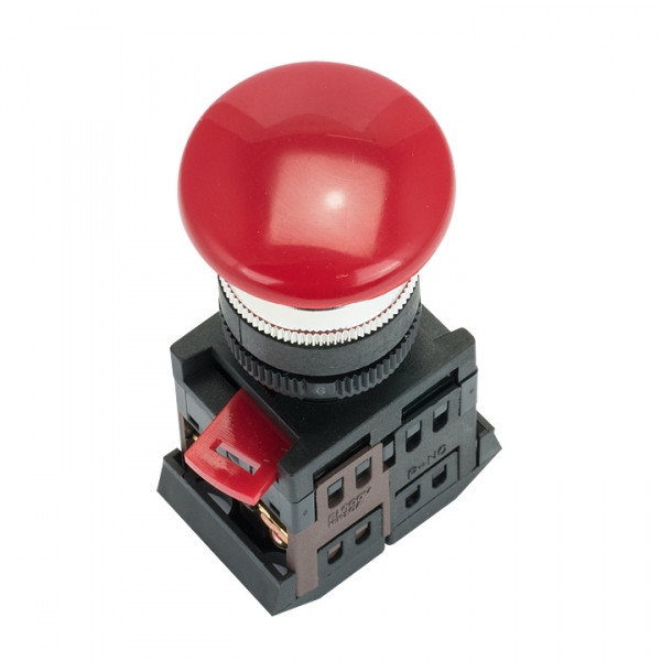Кнопка AEAL-22 красная с фиксацией NO+NC Грибок EKF PROxima - фото 1 - id-p113885856