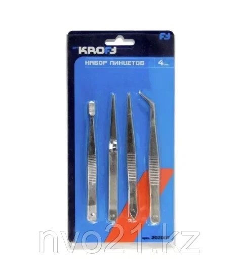 Набор пинцетов Kroft 4 шт., фото 1