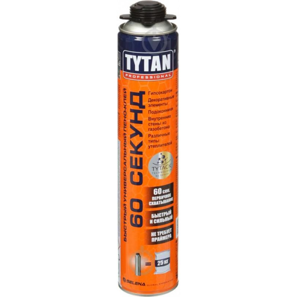 Пена-клей профи быстрый универсальный Tytan 60 сек, 750 мл - фото 1 - id-p113945541