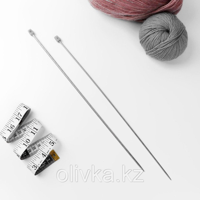 Спицы для вязания, прямые, d = 3,5 мм, 35 см, 2 шт - фото 2 - id-p113945812