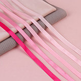 Набор атласных лент, 5 шт, размер 1 ленты: 10 мм × 23 ± 1 м, цвет розовый спектр, фото 2