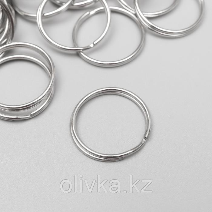 Основа для брелока кольцо металл серебро 2х2 см - фото 1 - id-p113946554