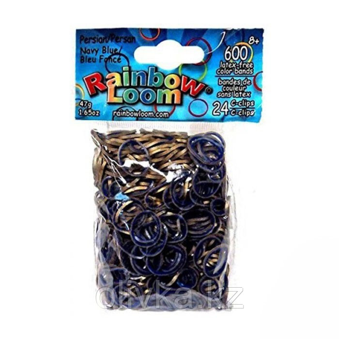 Резиночки для плетения браслетов RAINBOW LOOM, Персидская коллекция, синий - фото 1 - id-p113951844