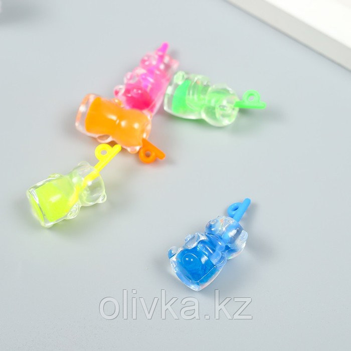Декор для творчества пластик "Лимонад - мишка" МИКС 1,2х1,2х2,7 см - фото 3 - id-p113952791