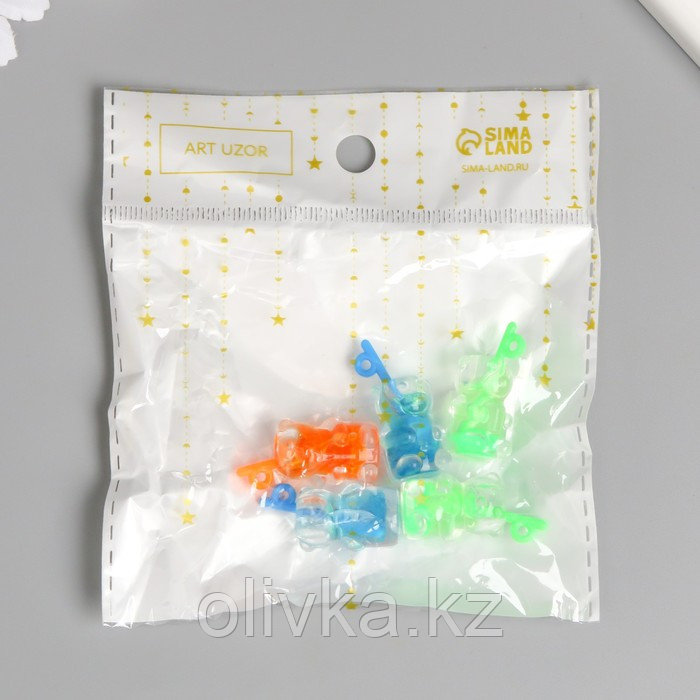 Декор для творчества пластик "Лимонад - мишка" МИКС 1,2х1,2х2,7 см - фото 5 - id-p113952791