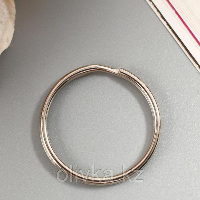 Основа для брелока кольцо металл серебро 2,5х2,5 см - фото 1 - id-p113946571