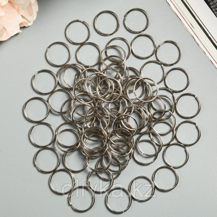 Основа для брелока кольцо металл серебро 2,5х2,5 см - фото 3 - id-p113946571