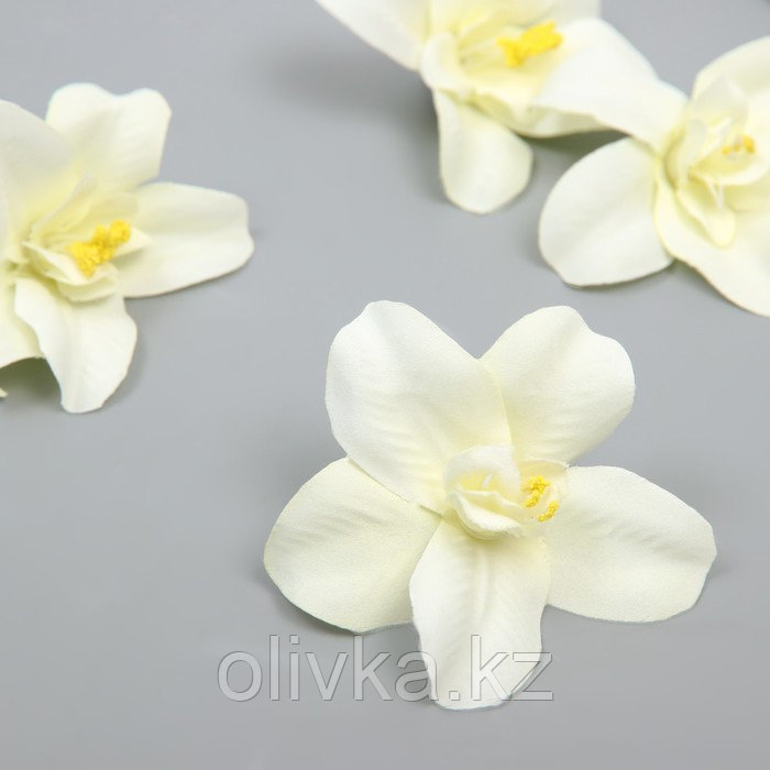 Бутон на ножке для декорирования "Орхидея белая" 7,5х8 см - фото 1 - id-p113957547