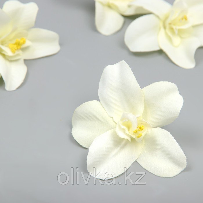 Бутон на ножке для декорирования "Орхидея белая" 7,5х8 см - фото 2 - id-p113957547