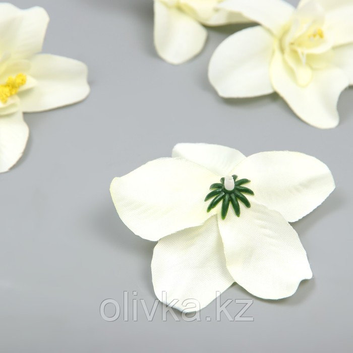 Бутон на ножке для декорирования "Орхидея белая" 7,5х8 см - фото 3 - id-p113957547