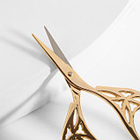 Ножницы для творческих работ «Лепесток», 4,5", 11,4 см, цвет золотой, фото 2