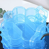 Бокс пластиковый для хранения «Клевер», 3 яруса, 13 ячеек, 16,5×15×13 см, цвет МИКС, фото 2
