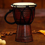 Музыкальный инструмент барабан джембе "Классика" 12х9х9 см, фото 3