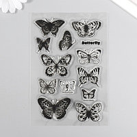 Штамп для творчества силикон "Бабочки" 16х11 см