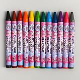 Восковые карандаши, набор 12 цветов, высота 8 см, диаметр 0,8 см, My Little Pony, фото 2