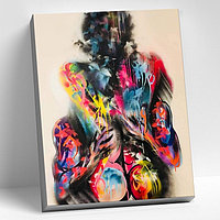 Картина по номерам 40 × 50 см «Радужная женщина» 20 цветов
