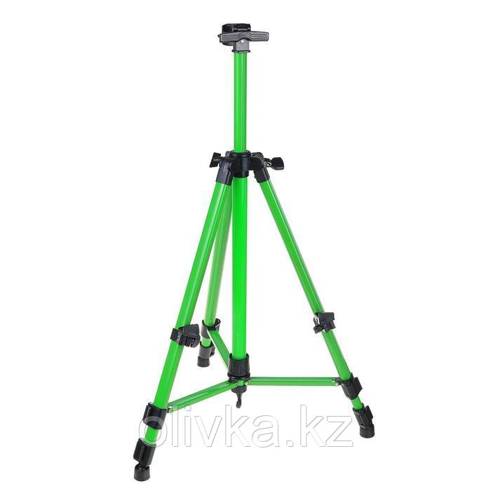 Мольберт телескопический, тренога, металлический, зелёный, размер 51-153 см - фото 1 - id-p110913147