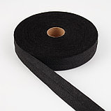 Флизелиновая лента, нитепрошивная, усиленная, 30 мм, 50 м, цвет чёрный, фото 2