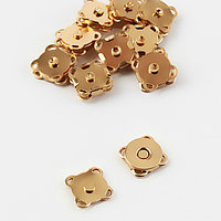 Кнопки магнитные пришивные, d = 10 мм, 10 шт, цвет золотой