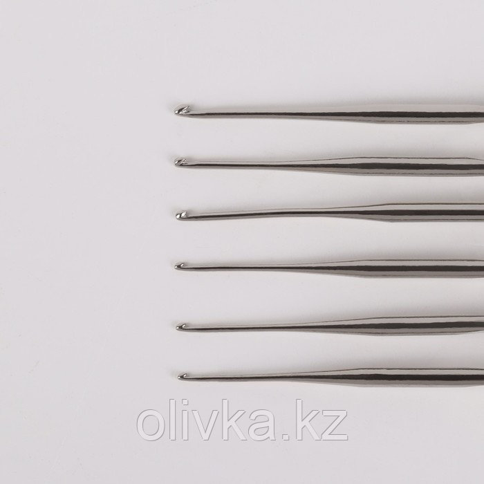 Набор крючков для вязания, d = 0,5-1 мм, 12 см, 6 шт - фото 3 - id-p113945830