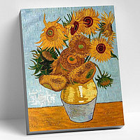 Картина по номерам 40 × 50 см «Ван Гог. Подсолнухи» 19 цветов
