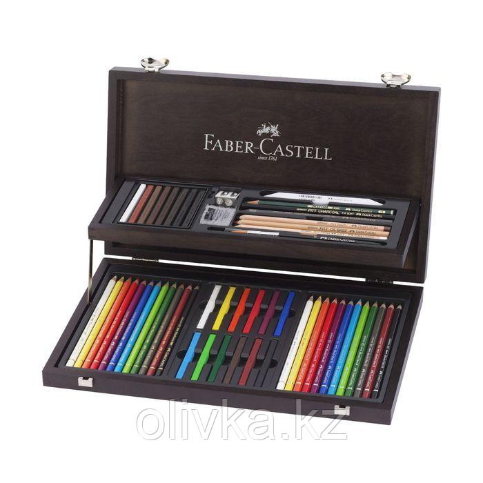 Карандаши художественные набор Faber-Castell Art & Graphic Collection 54 предмета, в деревянном пенале - фото 2 - id-p113946589