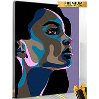 Картина по номерам «Лицо девушки» холст на подрамнике, 40 × 50 см