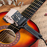 Ремень для гитары Music Life Крест, бежевый, 95-155 см, фото 4