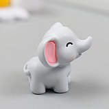 Фигурка для флорариума полистоун "Маленький слонёнок" 3,4х3,2 см, фото 2
