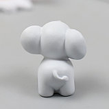 Фигурка для флорариума полистоун "Маленький слонёнок" 3,4х3,2 см, фото 3