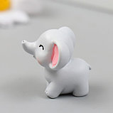 Фигурка для флорариума полистоун "Маленький слонёнок" 3,4х3,2 см, фото 4
