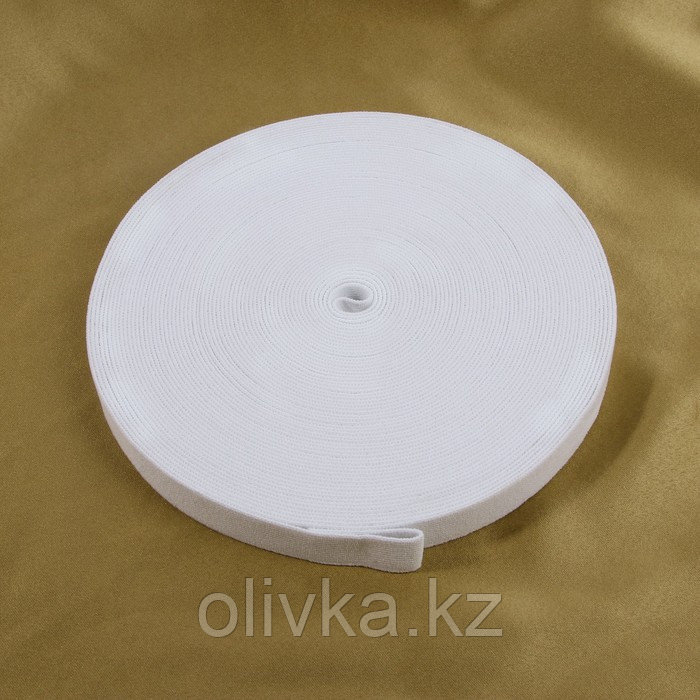 Резинка бельевая, 20 мм, 20 м, цвет белый - фото 1 - id-p113959460