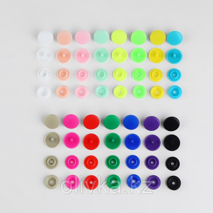 Набор пластиковых кнопок d = 12 мм, 150 шт, в органайзере, 17,5 × 10 × 2,2 см - фото 2 - id-p113954858