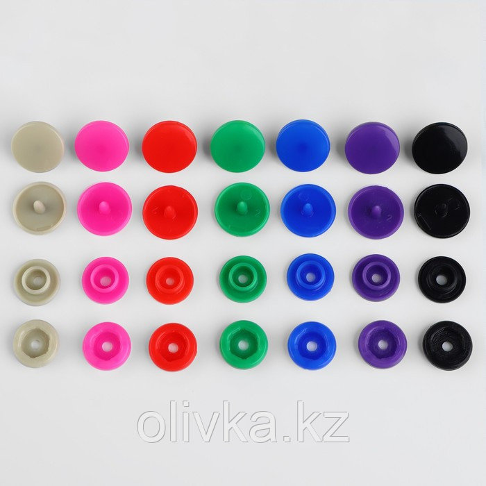 Набор пластиковых кнопок d = 12 мм, 150 шт, в органайзере, 17,5 × 10 × 2,2 см - фото 4 - id-p113954858