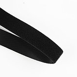 Липучка двусторонняя, 20 мм × 50 см, цвет чёрный, фото 4