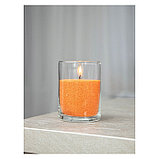 Свеча в гранулах «RosCandles» оранжевые в банке ПЭТ, 300 г + фитили, фото 2