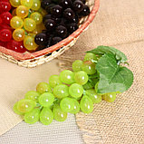 Муляж "Виноград глянец" 36 ягод 14 см, микс, фото 5