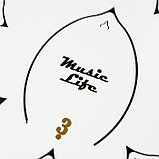 Музыкальный инструмент Глюкофон Music Life, белый, 15 лепестков, 33 см, фото 5