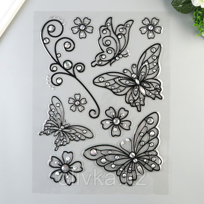 Объёмные наклейки Room Decor "Ажурные бабочки" 41х29 см - фото 1 - id-p113947992