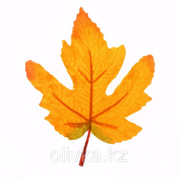 Декор «Осенний лист» набор 15 шт., размер 1 шт. 9 × 11 × 0,2 см, цвет жёлто-оранжевый - фото 2 - id-p113958654
