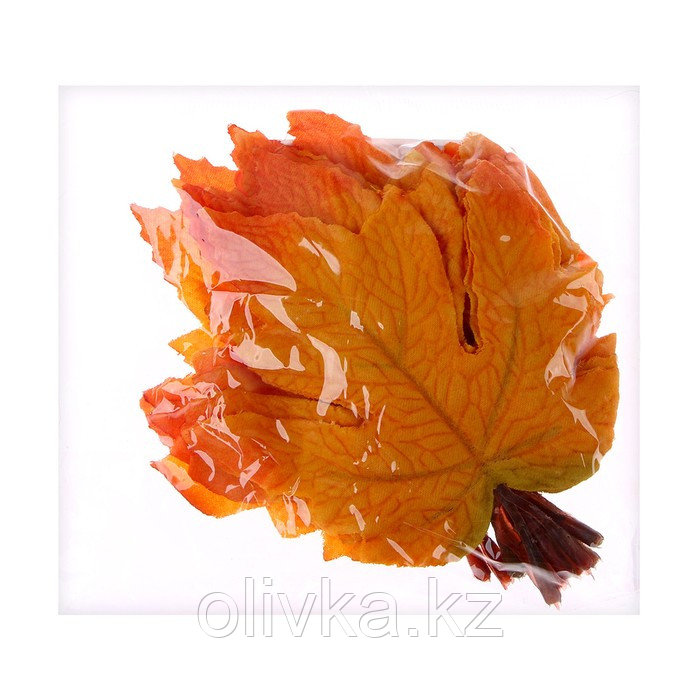 Декор «Осенний лист» набор 15 шт., размер 1 шт. 9 × 11 × 0,2 см, цвет жёлто-оранжевый - фото 4 - id-p113958654