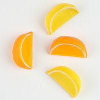 Фигурка для поделок и декора «Дольки апельсин, лимон», набор 4 шт., размер 1 шт. 5 × 2,3 × 3 см