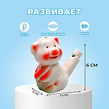 Свистулька керамическая «Свинка» 3 × 7,5 × 6 см, фото 2