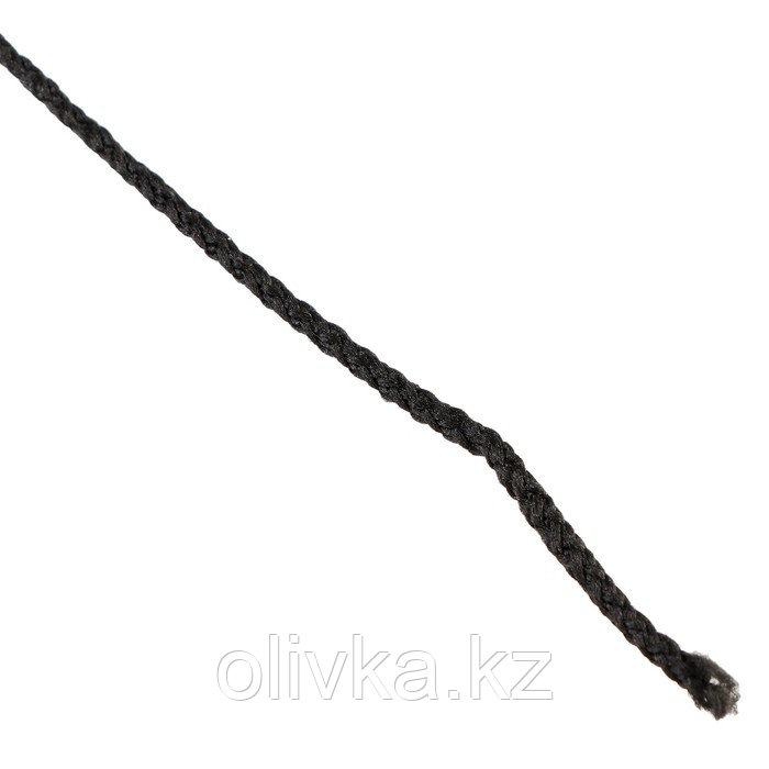 Шнур для вязания "Классик" без сердечника 100% полиэфир ширина 4мм 100м (черный) - фото 2 - id-p113947594