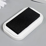 Штемпельная подушка для текстиля, дерева, бумаги "Черный" 5,3х9,5 см, фото 2