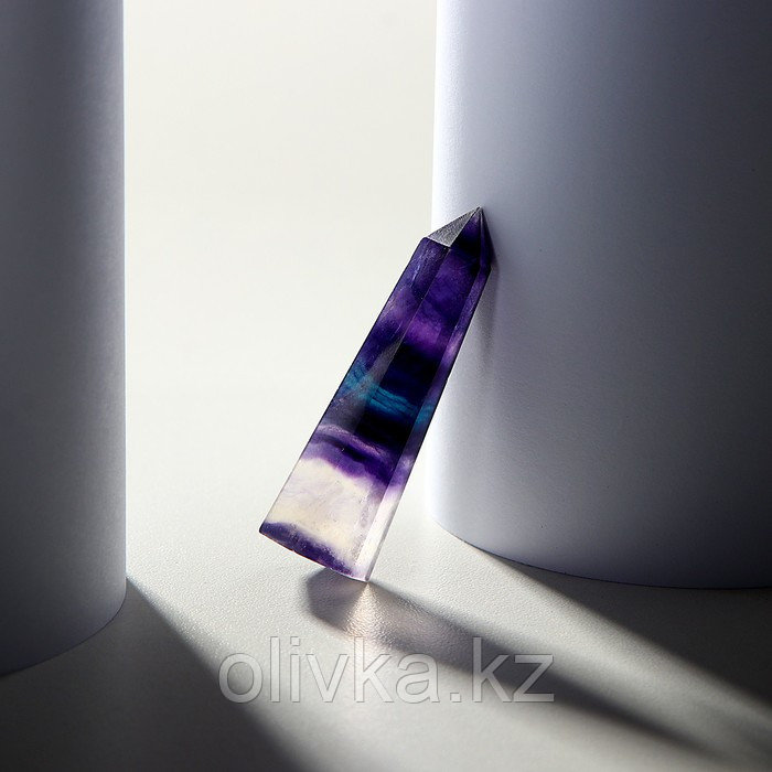Кристалл из натурального камня «Фиолетовый флюорит», высота: от 4 до 5 см - фото 3 - id-p113957765