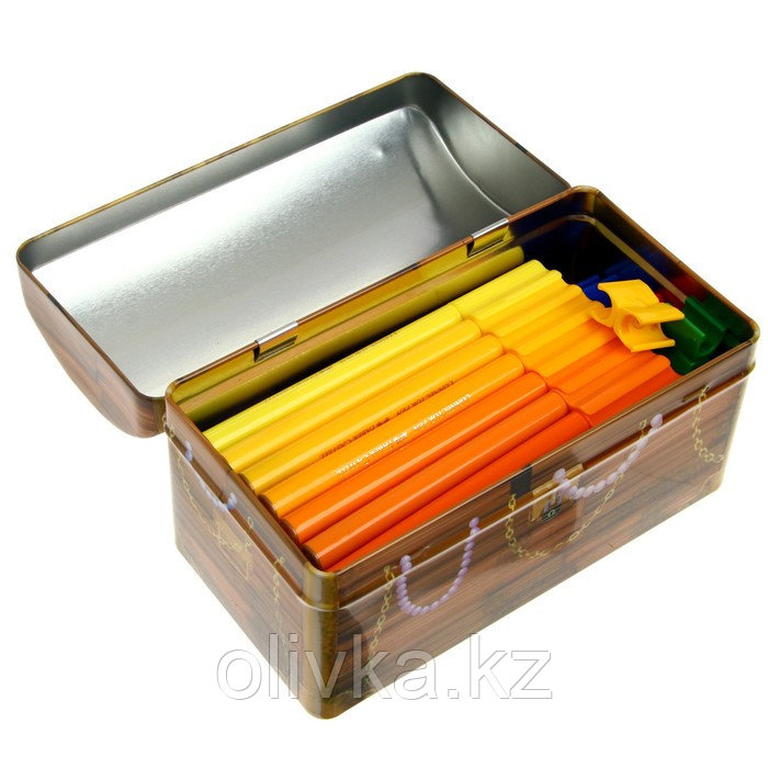 Фломастеры 33 цвета Faber-Castell Connector Treasure box + 10 клипс + 2 карты для раскрашивания - фото 2 - id-p113950261