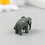 Фигурка для флорариума полистоун "Серый слон" 1х2,5х1,5 см, фото 3